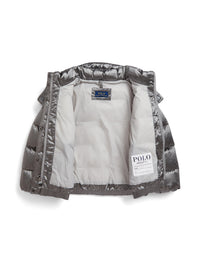 Manteau à effet métallique - Gris