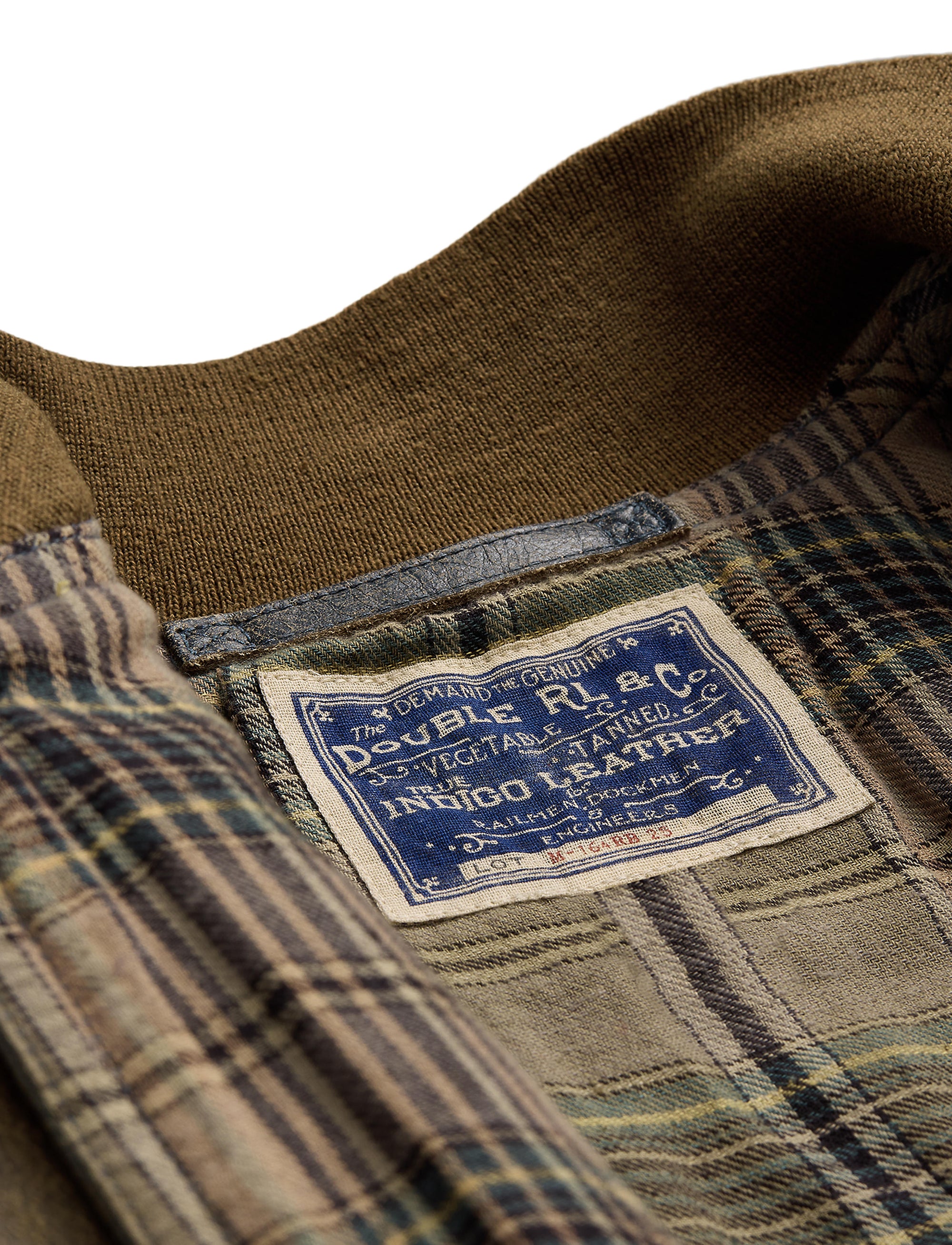 Bomber Stanton en cuir - Vintage Indigo