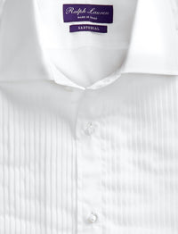Chemise de smoking en popeline - White