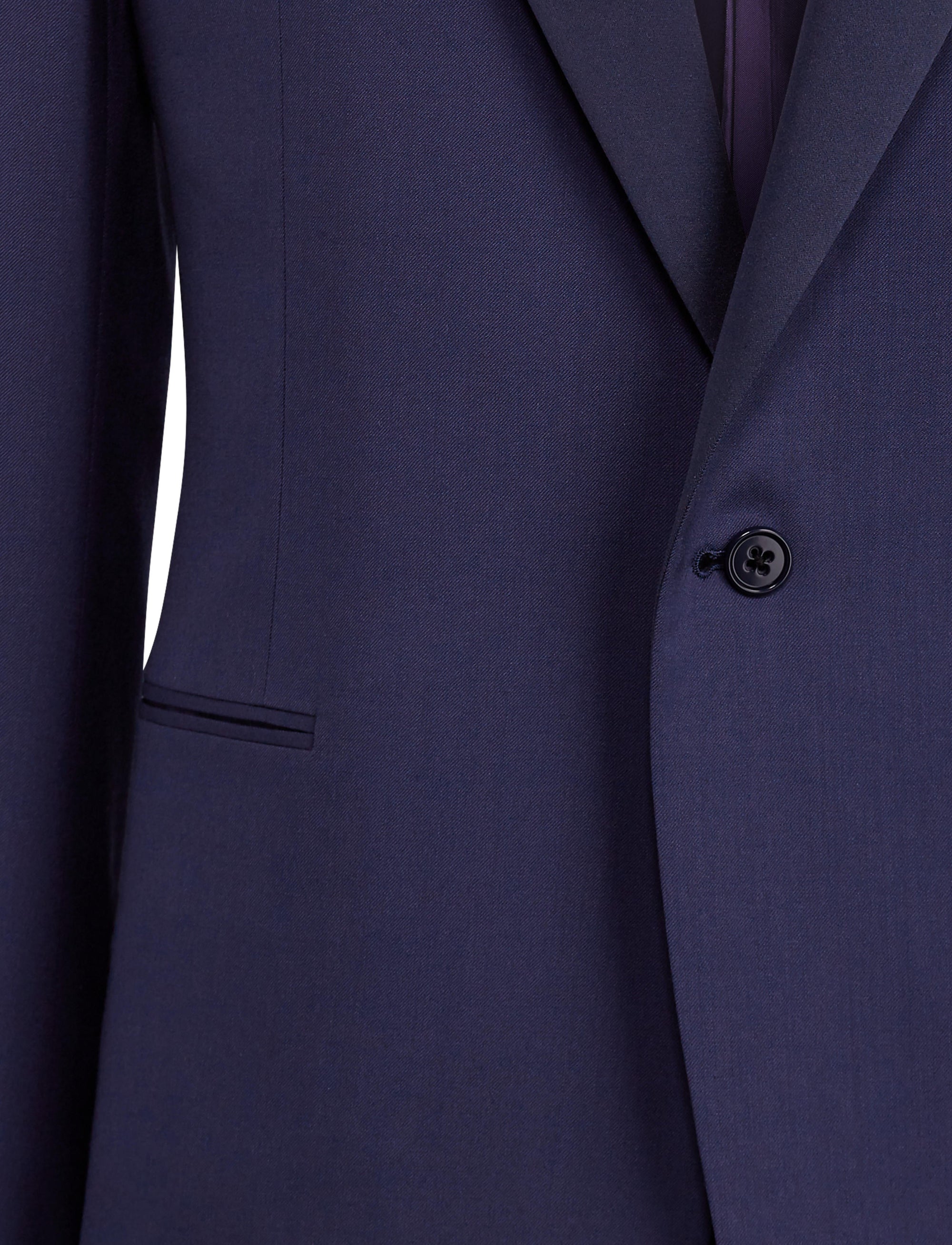 Smoking Gregory revers pointe en gabardine de laine - Navy