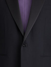 Smoking Gregory revers crantés en laine - Navy