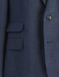 Blazer Gregory en lin - Dark Navy