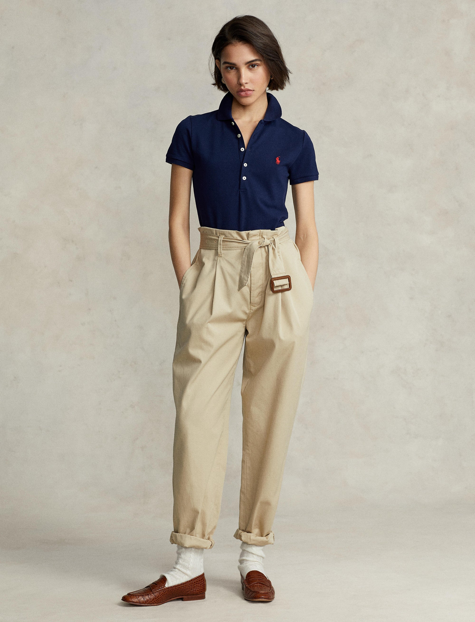 Polo Julie en coton stretch - Newport Navy