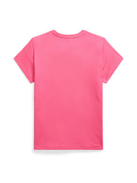 T-shirt col rond jersey de coton - Desert Pink With Bright Blue Pp