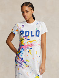 T-shirt dress with paint splatter - Paint Splatter