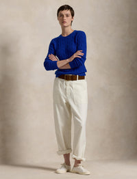 Pull Julianna en cachemire torsadé - Sapphire Star