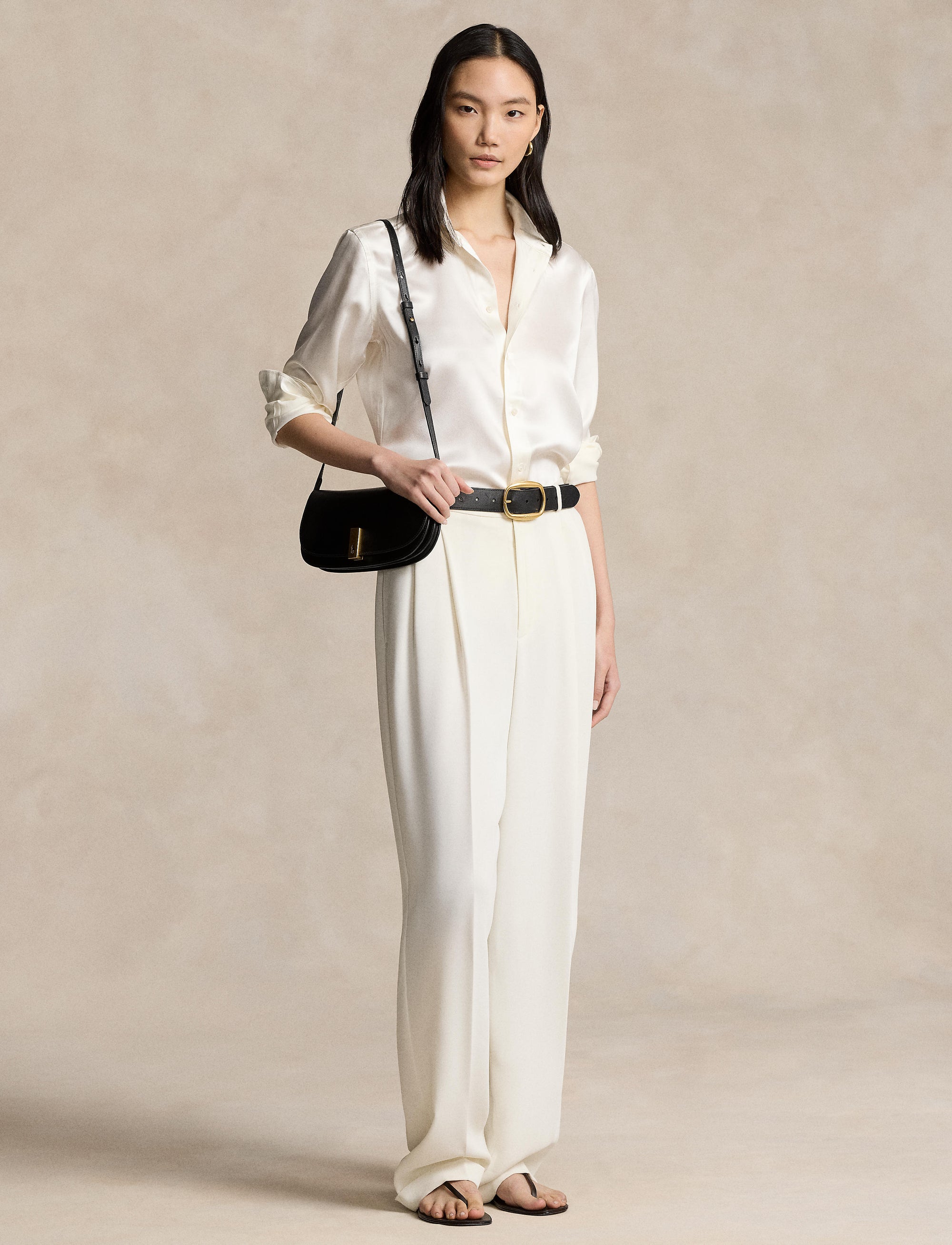 Chemise Slim Fit en soie - Trophy Cream