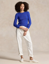 Julianna twisted round-neck cotton jumper - Rugby Royal