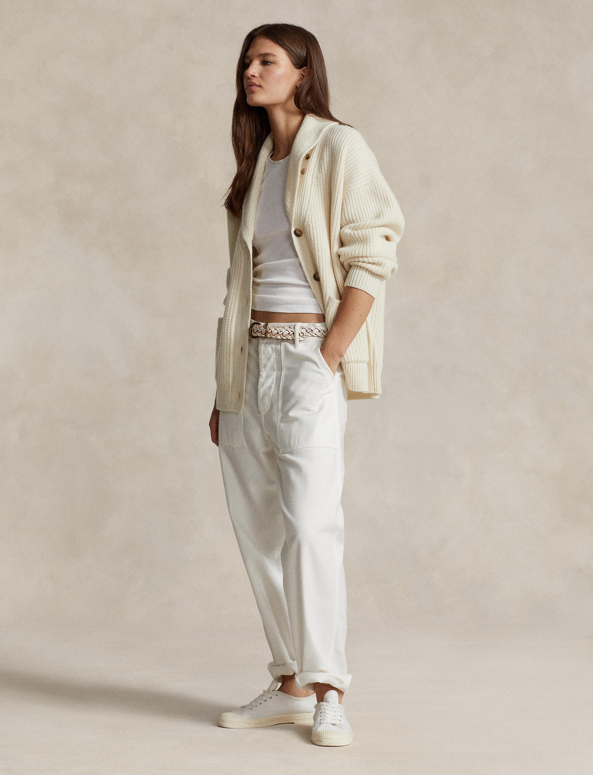 28pcs / NEW // AUTHENTIC CREAM CARDIGAN LONG SLEEVE SHAWL CARDI