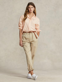 Chemise ample en sergé de coton - Rust