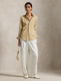 Chemise Oxford cintrée en coton - Polo Tan