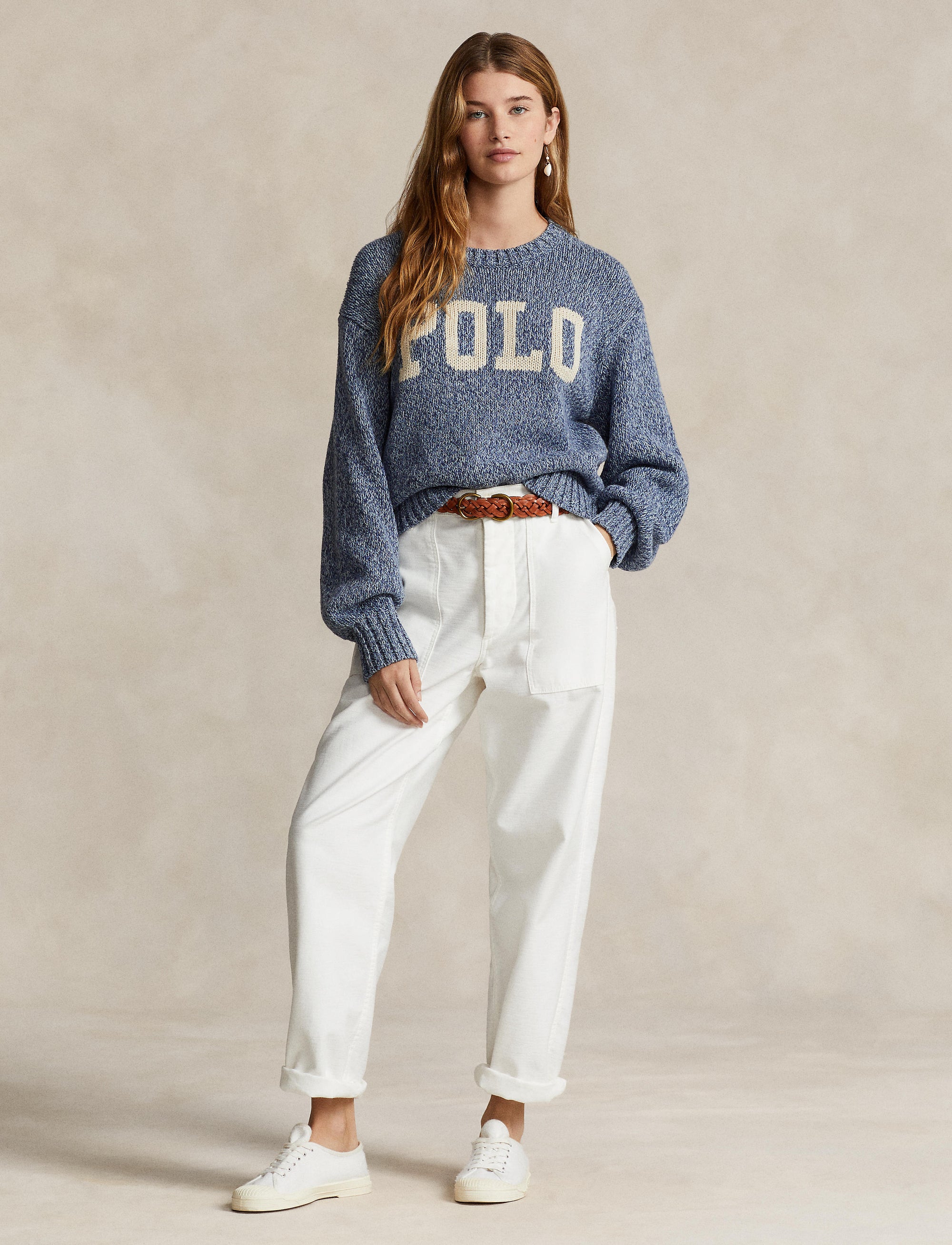 5 STOCK DENIM MARL PULLOVER