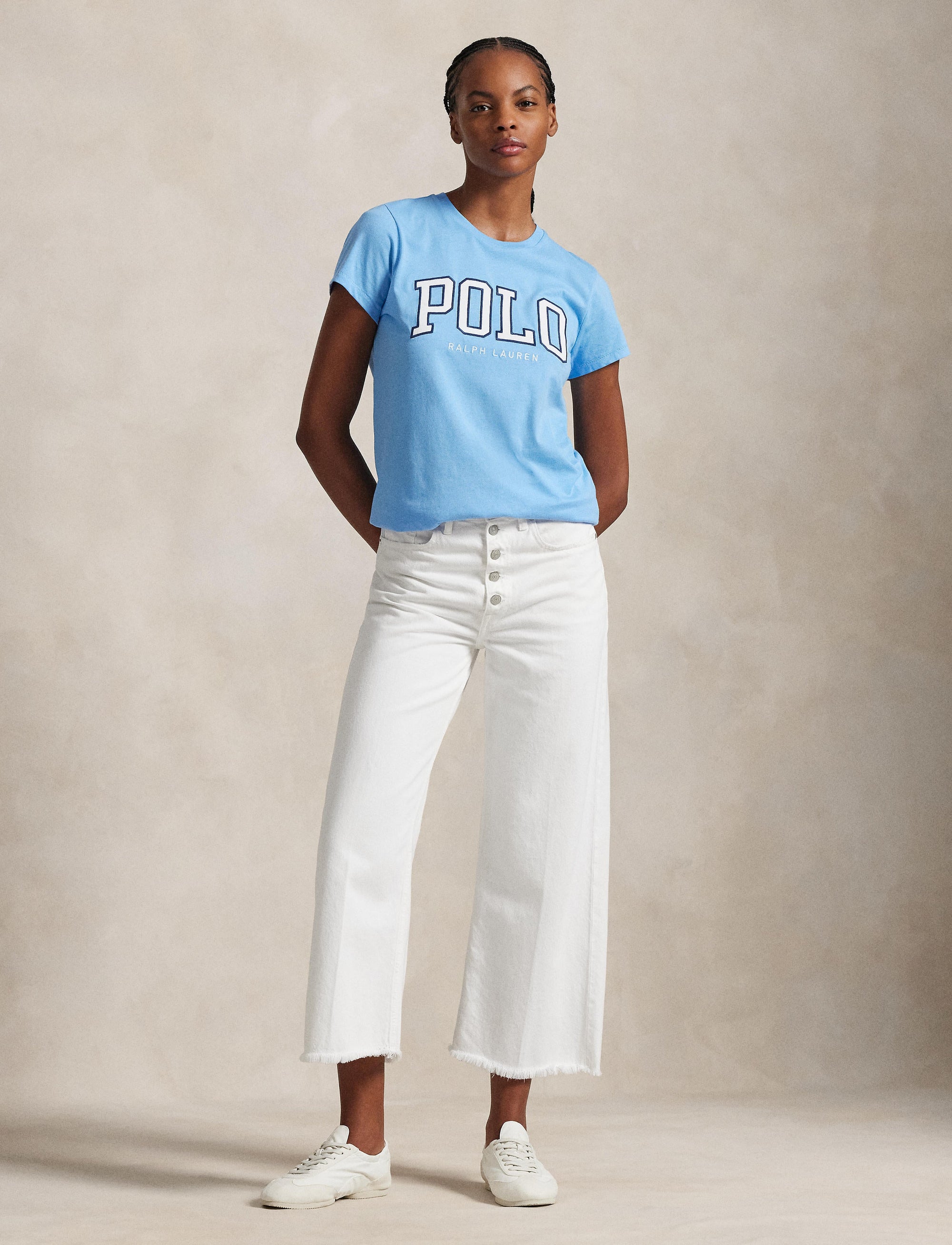 T-shirt logo en coton - Suffield Blue
