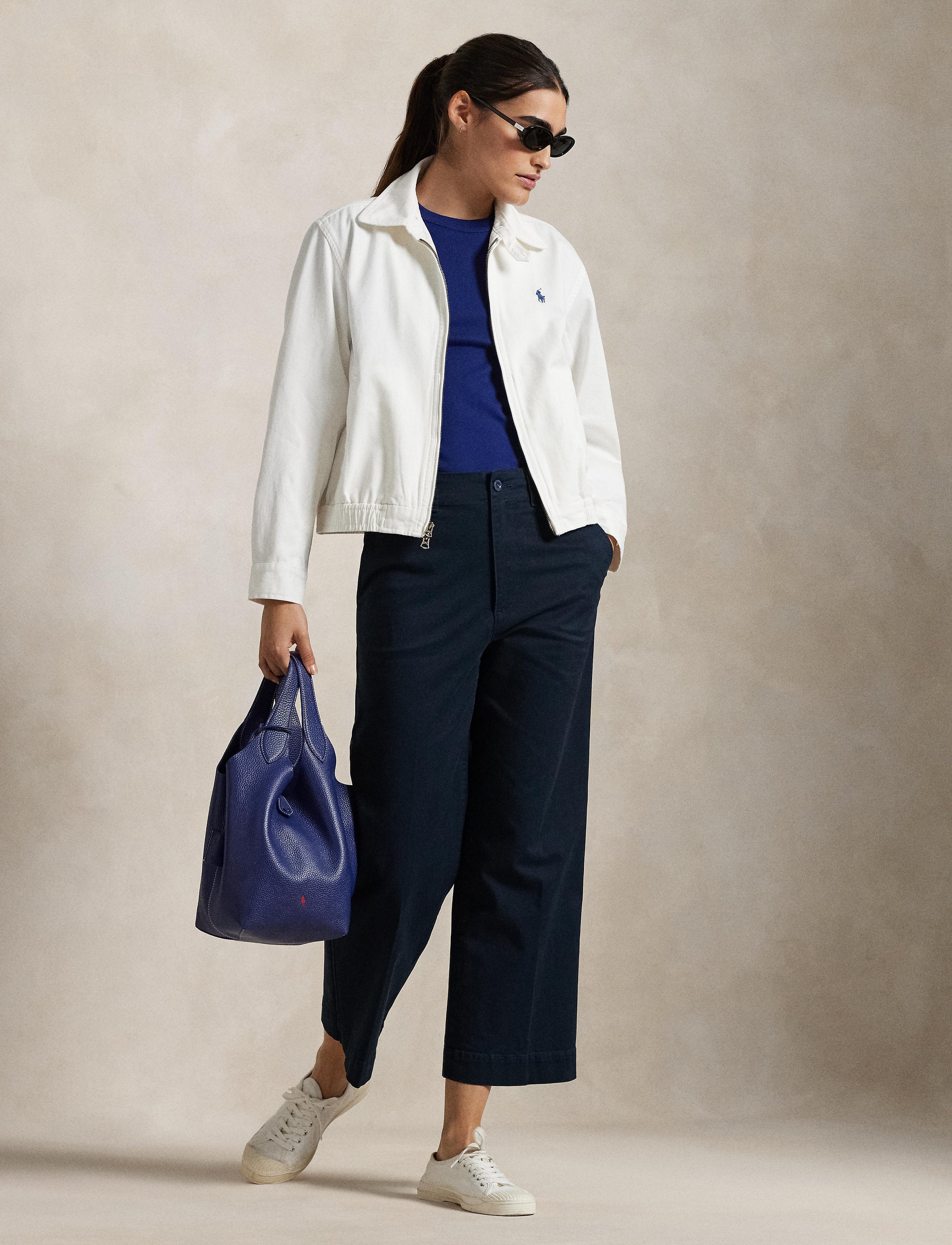 Veste en sergé de coton - Deckwash White