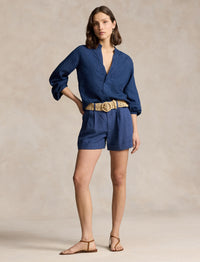 Chemisier en lin - Dark Cobalt