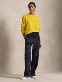 Pull col rond en molleton léger - Lemon Crush