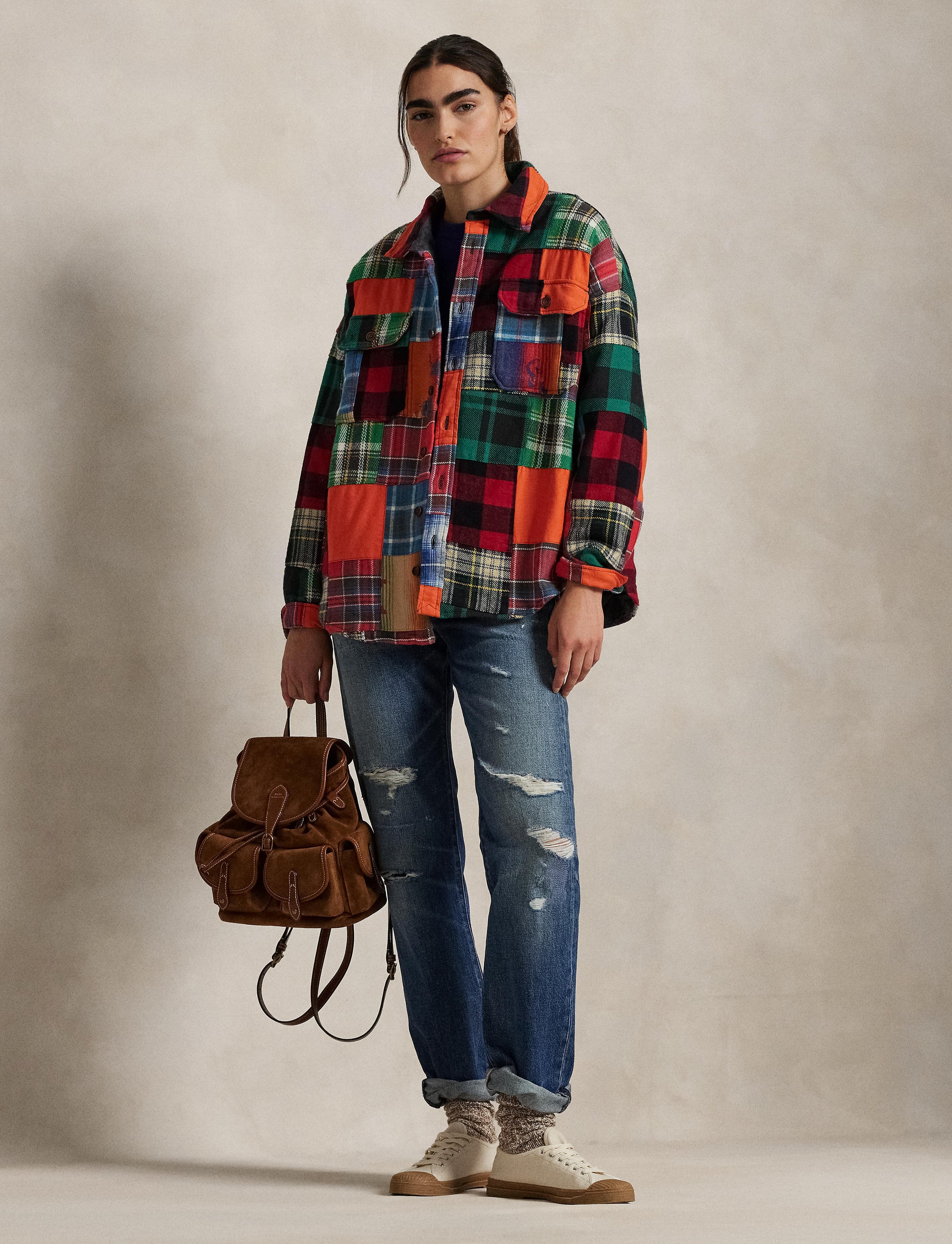 Patchwork overshirt - Multicolore Patchwork