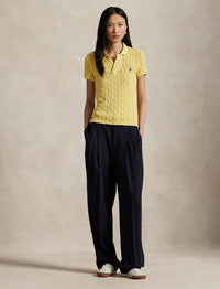 Twisted polo shirt - Fall Yellow