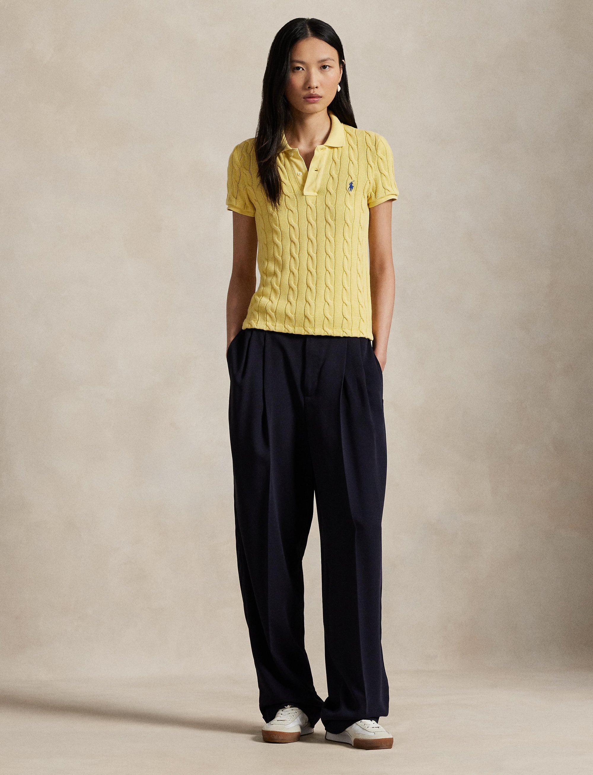 Twisted polo shirt - Fall Yellow