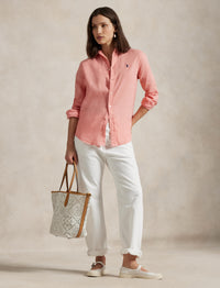Chemise classique en lin - Adirondack Rose