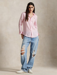 Chemise classique en lin - Bath Pink