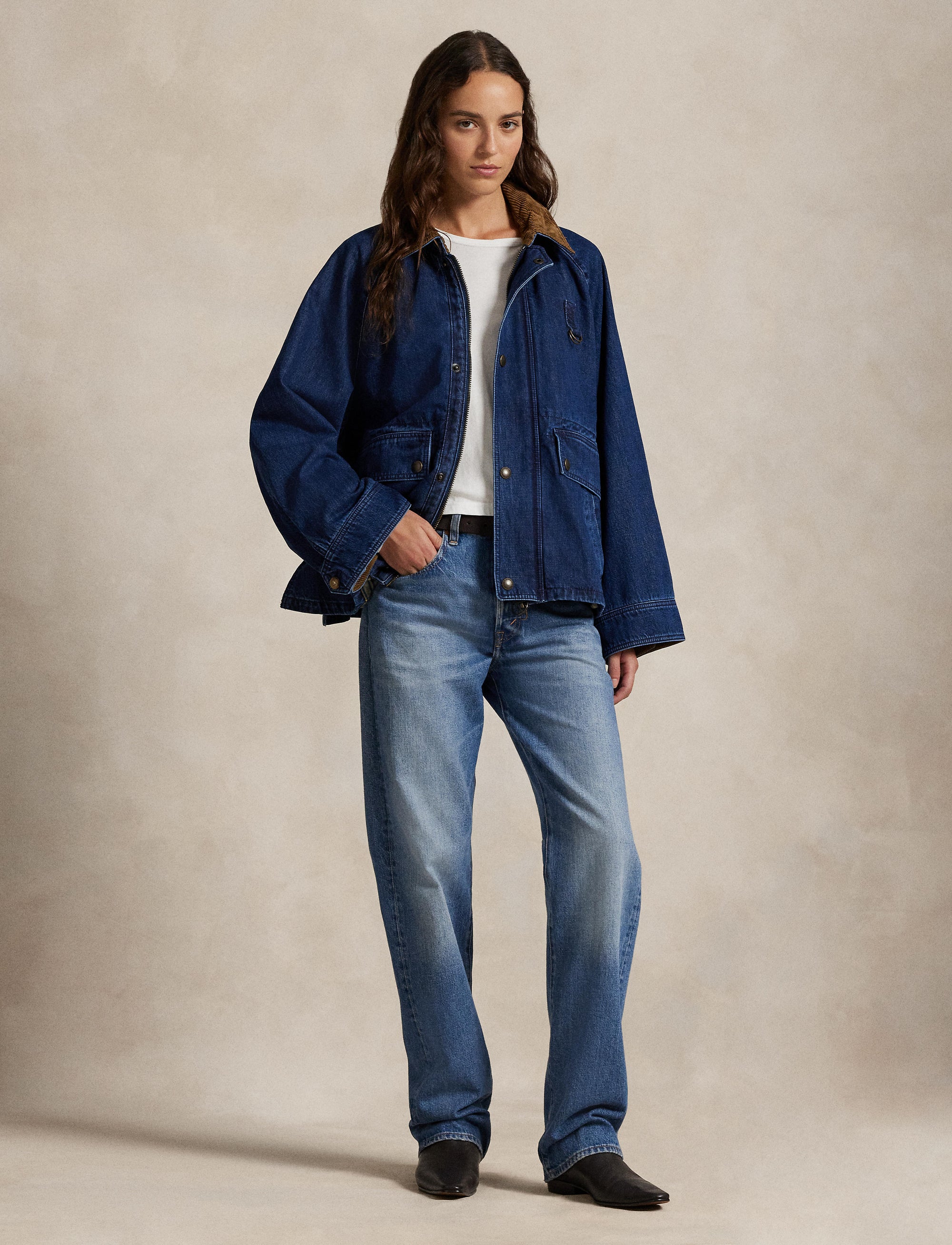 Veste matelassée en denim - Poplar Wash