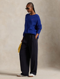 Pull ultra-léger en laine et cachemire mélangé - Midnight Cobalt
