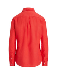 Chemise à boutons en lin - Hibiscus
