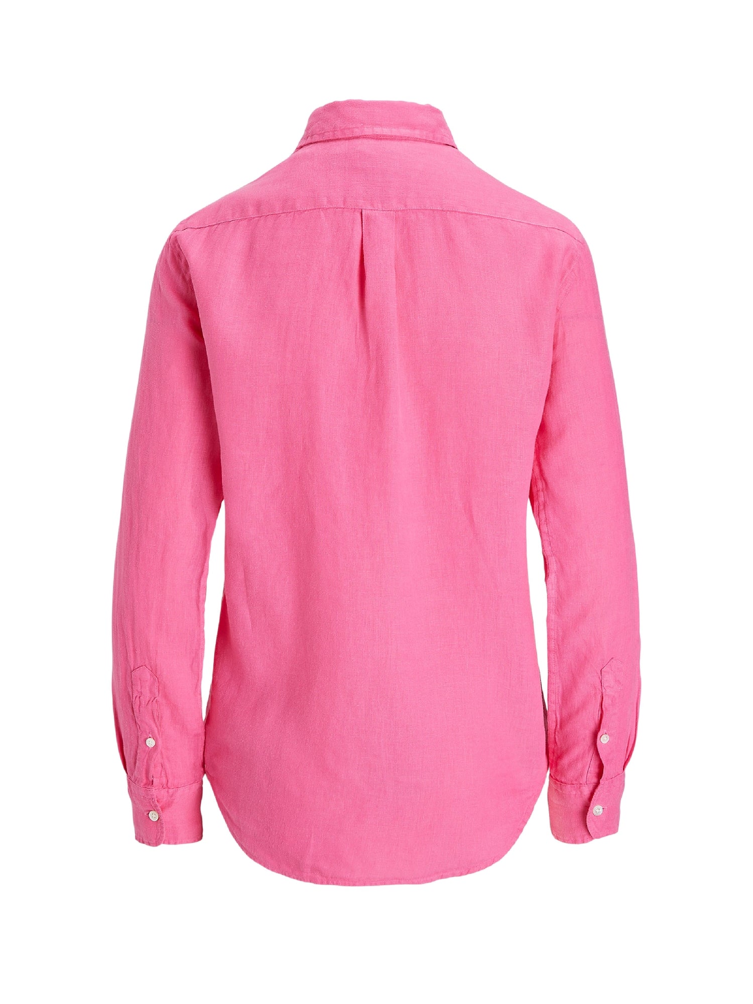 Linen button-down shirt - Desert Pink