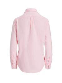 Linen button-front shirt - Garden Pink