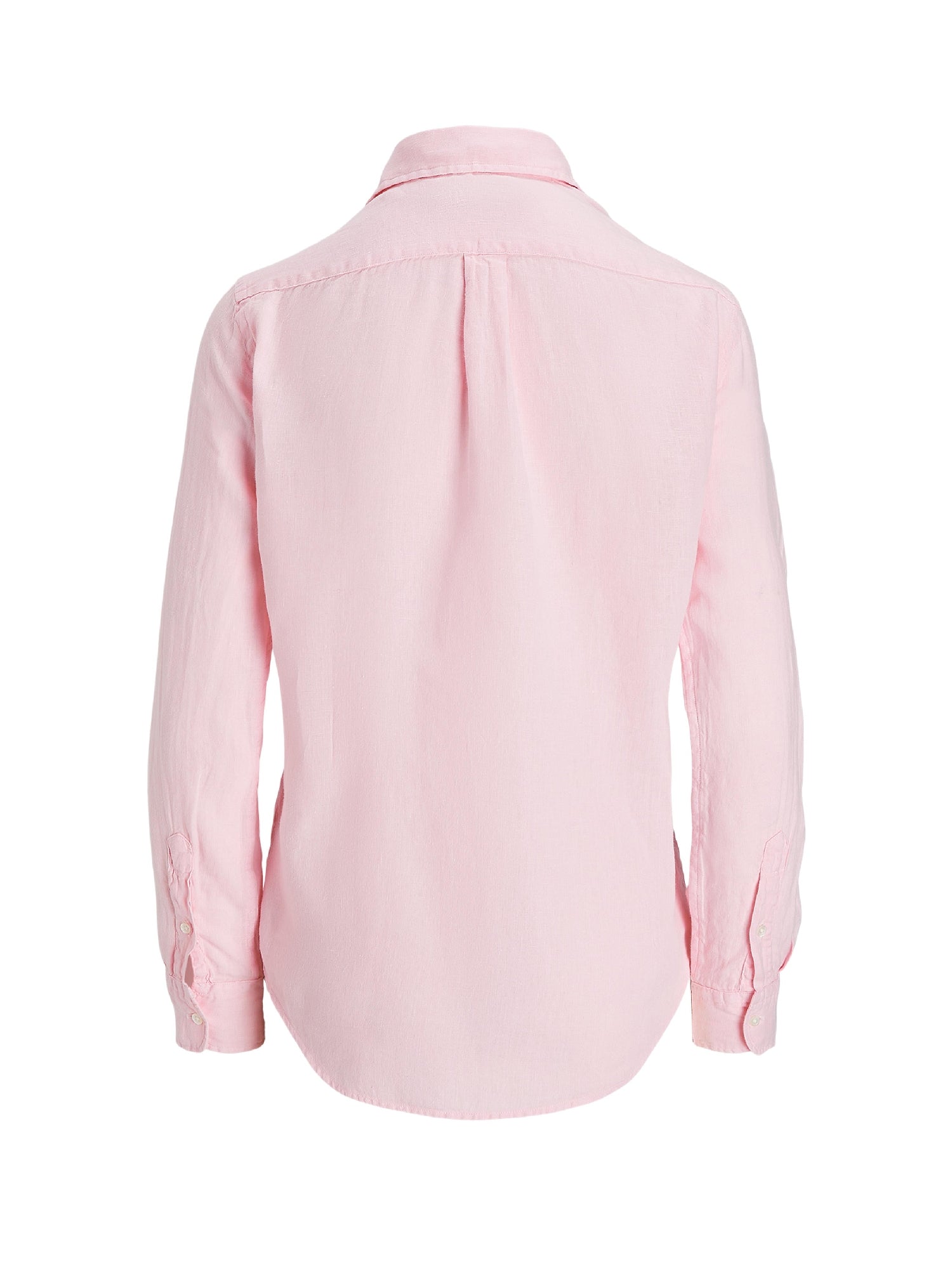 Linen button-front shirt - Garden Pink