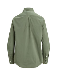 Chemise Classic Fit en sergé de coton - Cargo Green