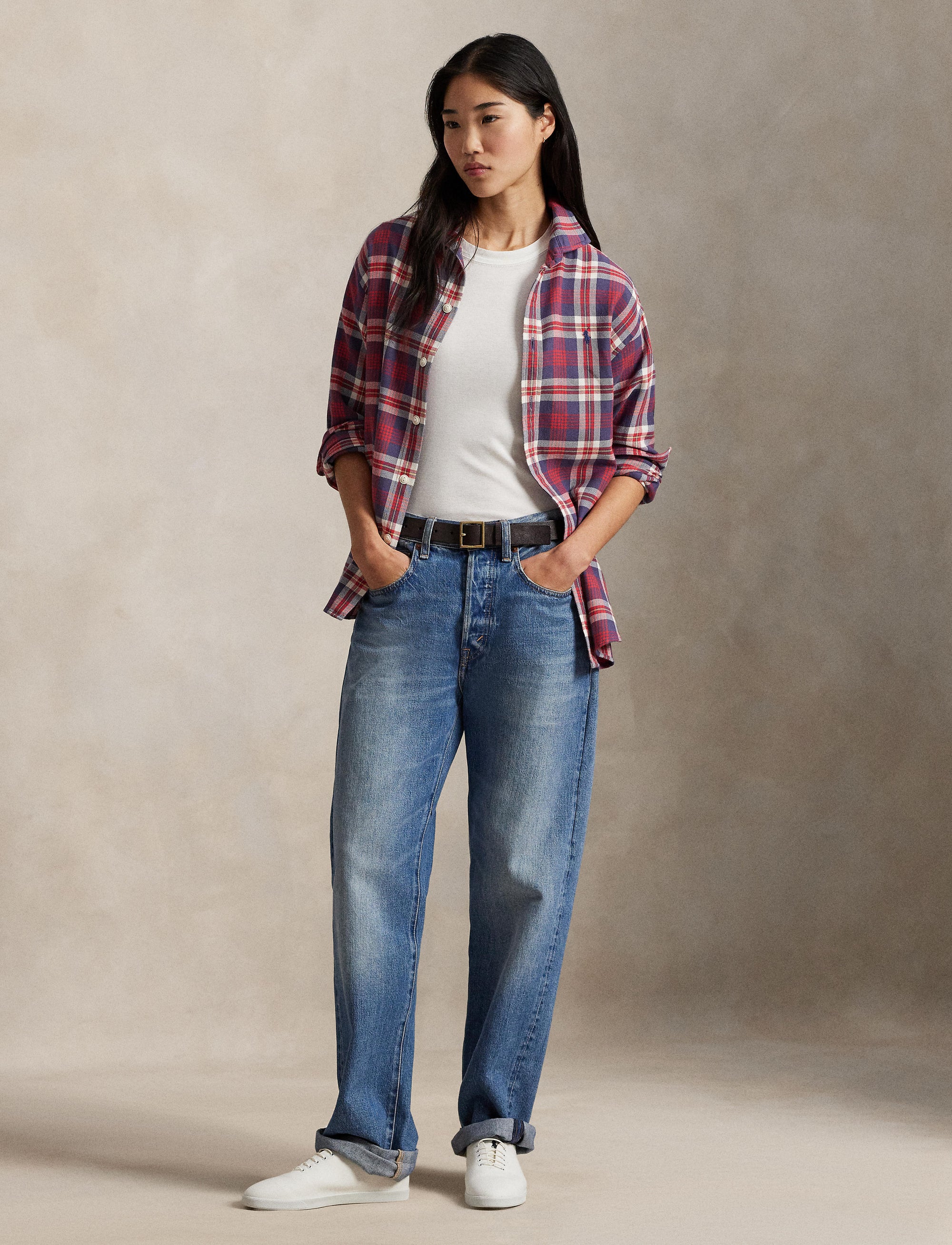 Chemise écossaise coton Classic Fit - Lava, Yellow & Multicolore