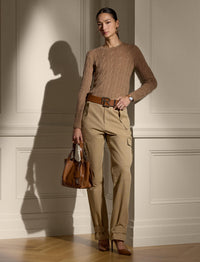 Pull en cachemire torsadé - Lux Camel