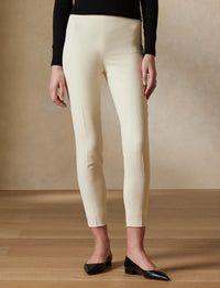 Pantalon Annie en laine stretch - Cream