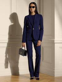 Veste Parker en crêpe de laine - Navy