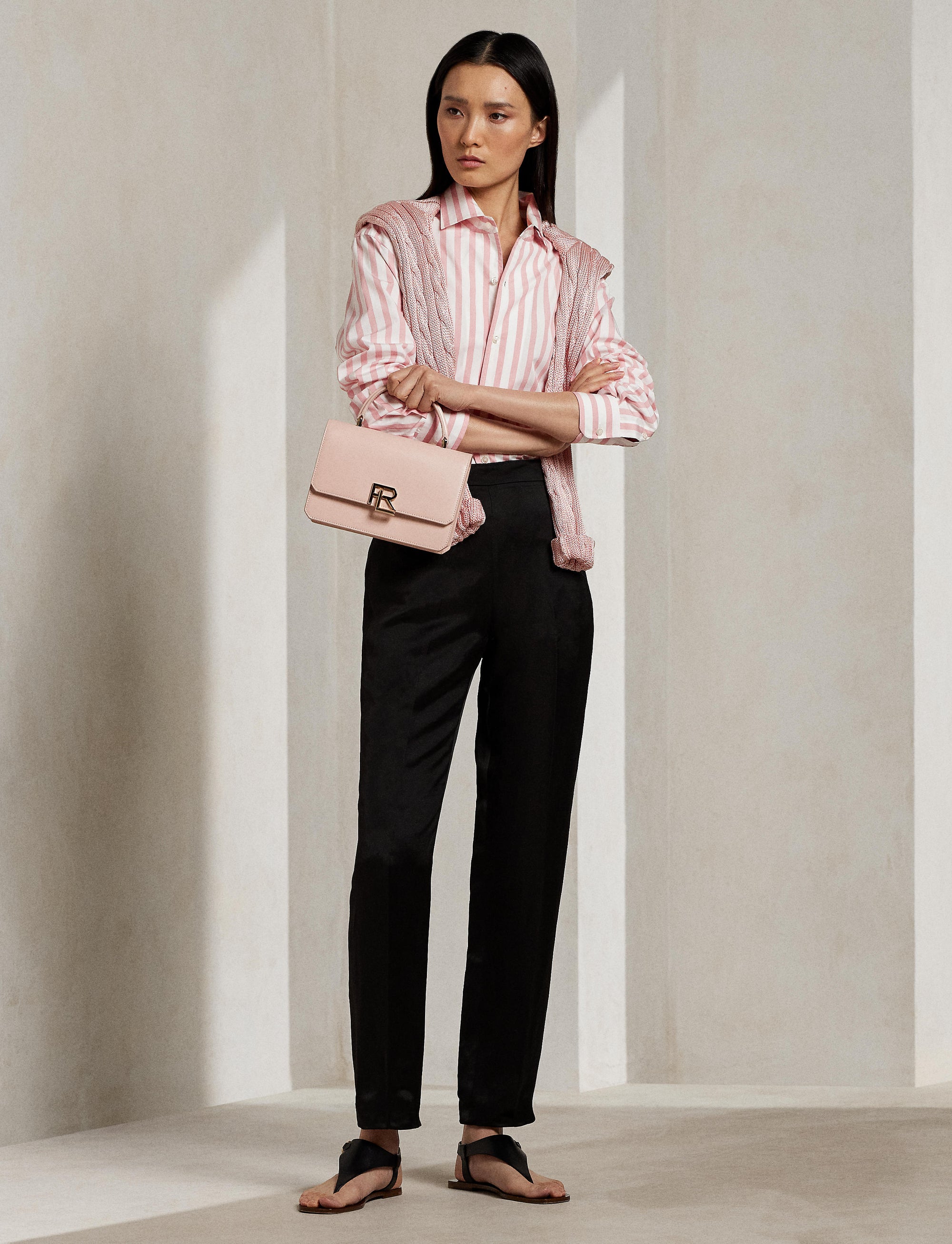 11 STOCK CRYSTAL ROSE/WHITE BUTTON FRONT SHIRT