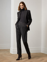 Pull à col roulé en cachemire - Dark Grey Melange