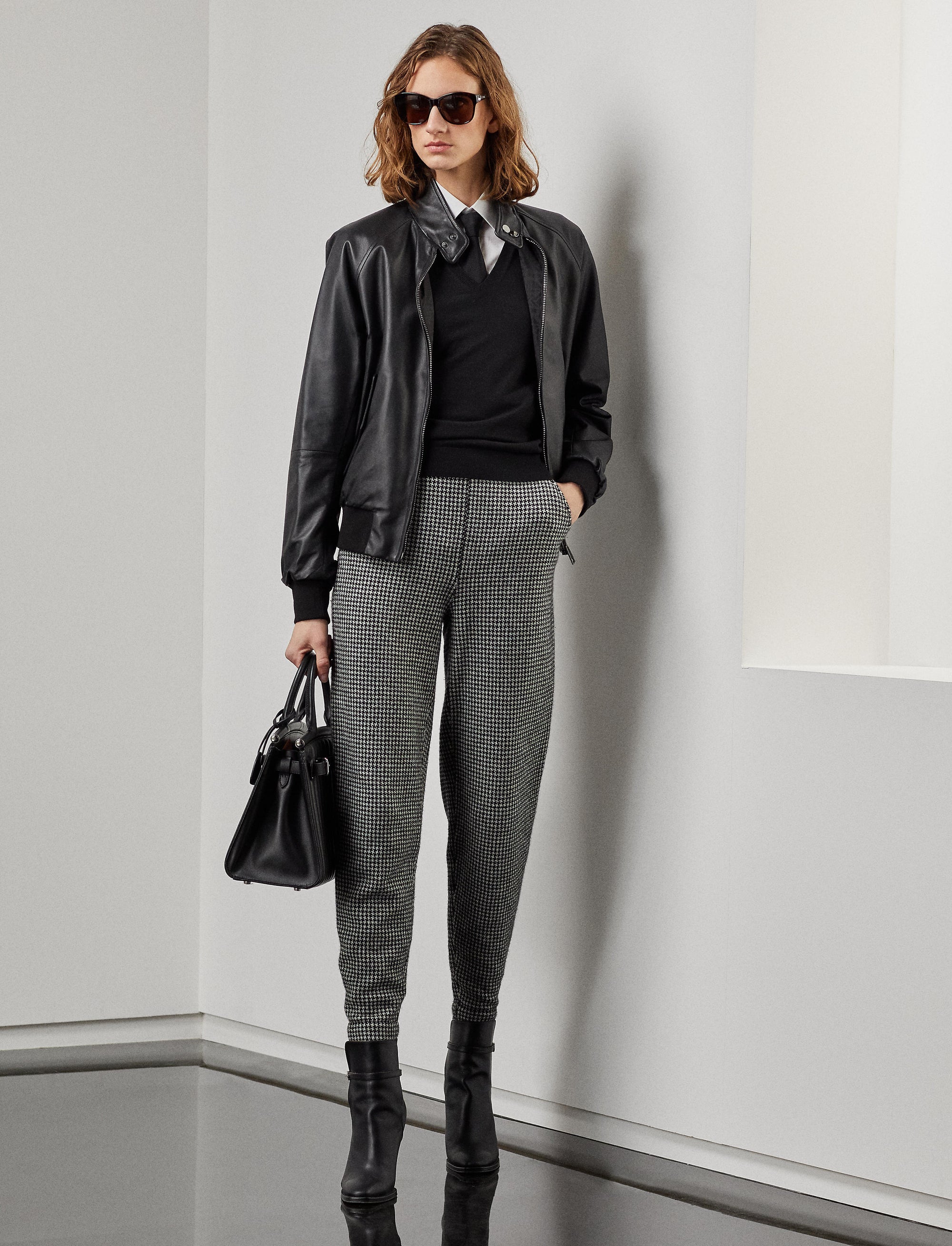 Veste Torrence réversible en agneau - Noir