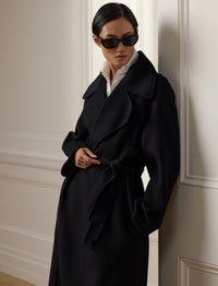 Manteau Leonarda en cachemire - Black