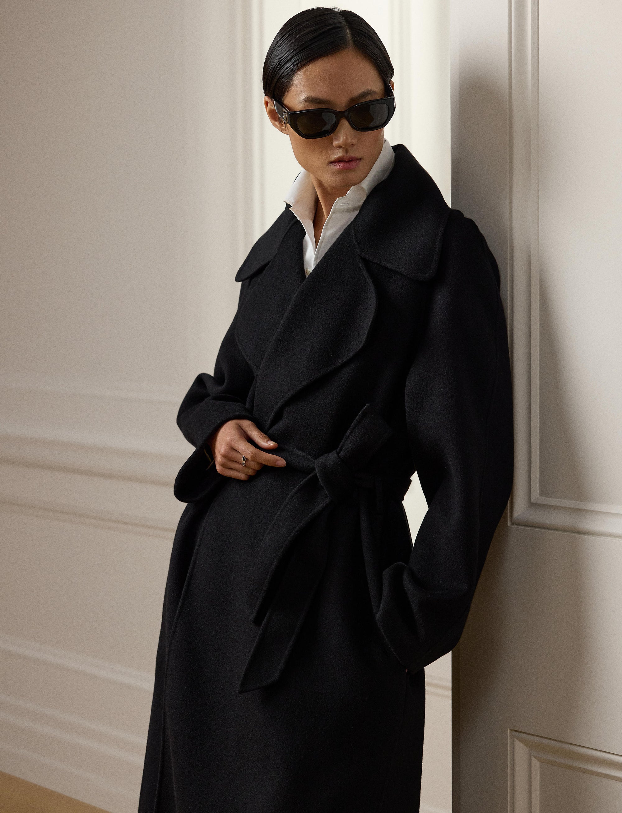 Manteau Leonarda en cachemire - Black