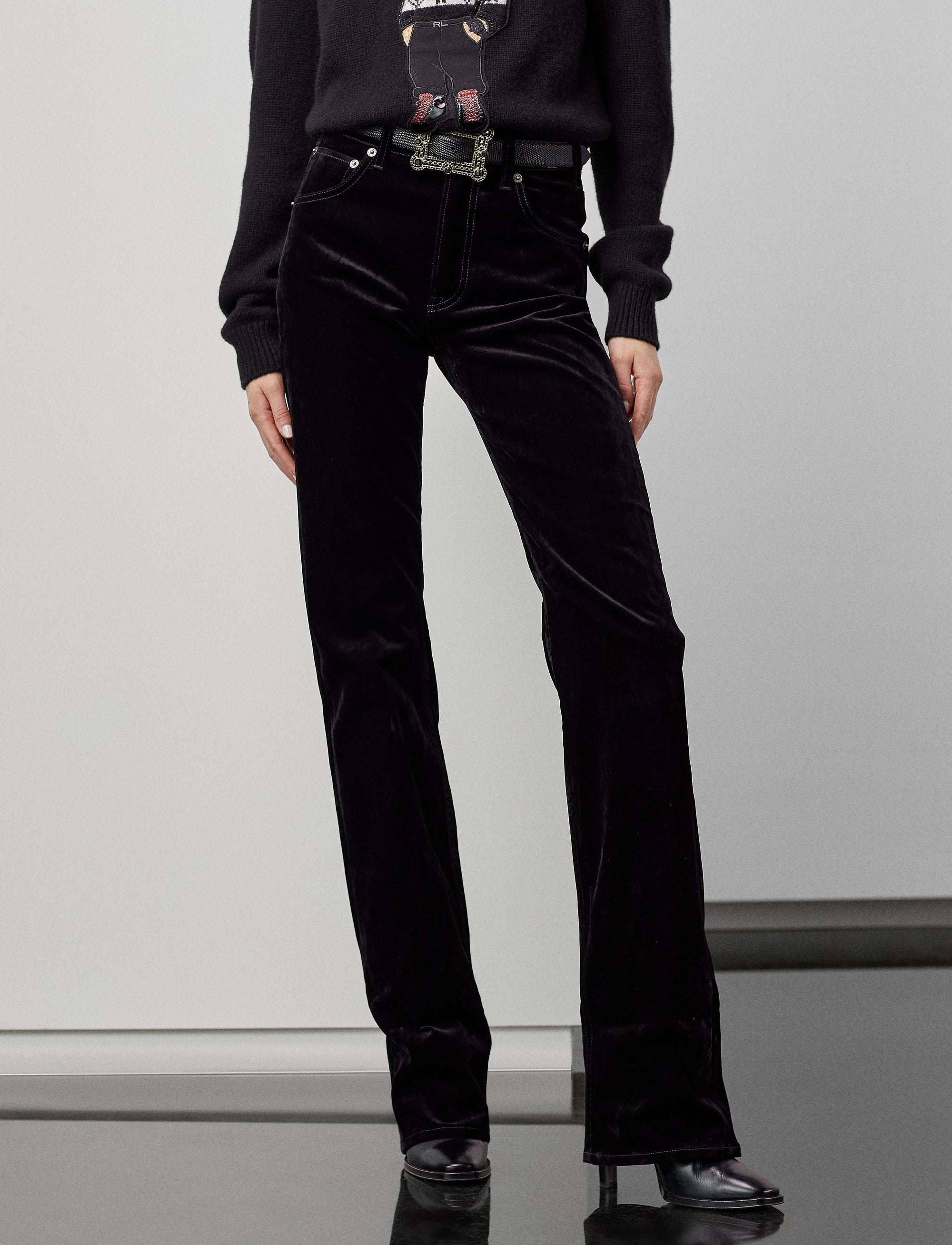 Jean bootcut Kaida décontracté - Black Jasper