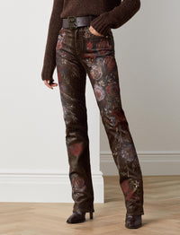 Jean droit Beldon décoré - Lustrous Floral