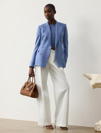 Pull col rond en cachemire - Cornflower