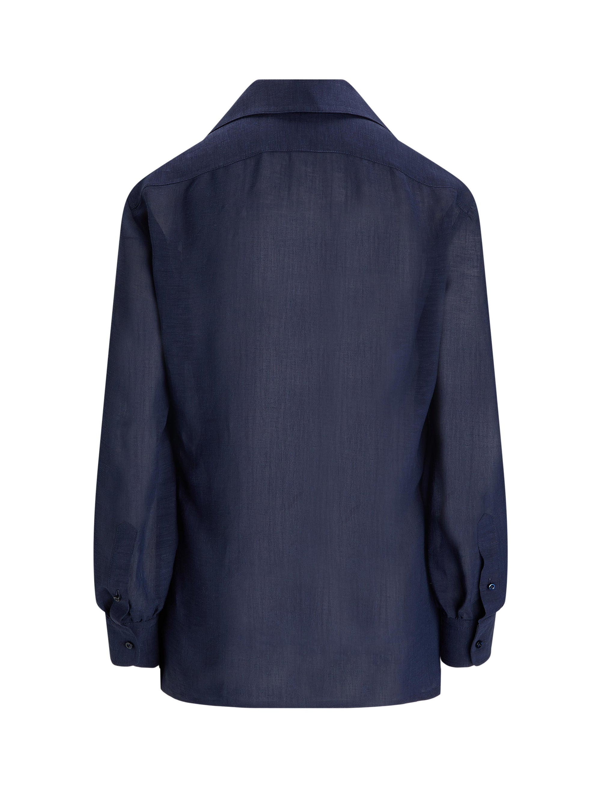 Chemise Roslin en voile de lin - Lux Navy