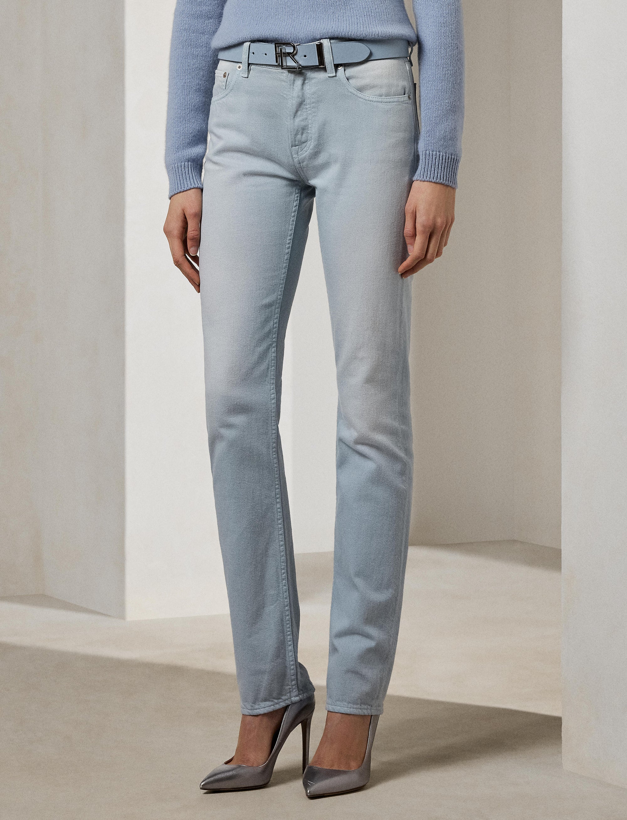 Jean 7/8 droit 750 - Powder Blue