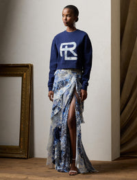 Round-neck jumper with RL logo - Dark Sapphire