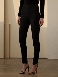 Pantalon Bobbie en laine mélangée - Black