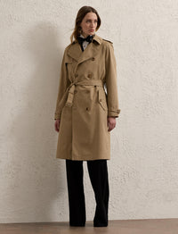Trench-coat Niles en sergé de coton - Icon Tan