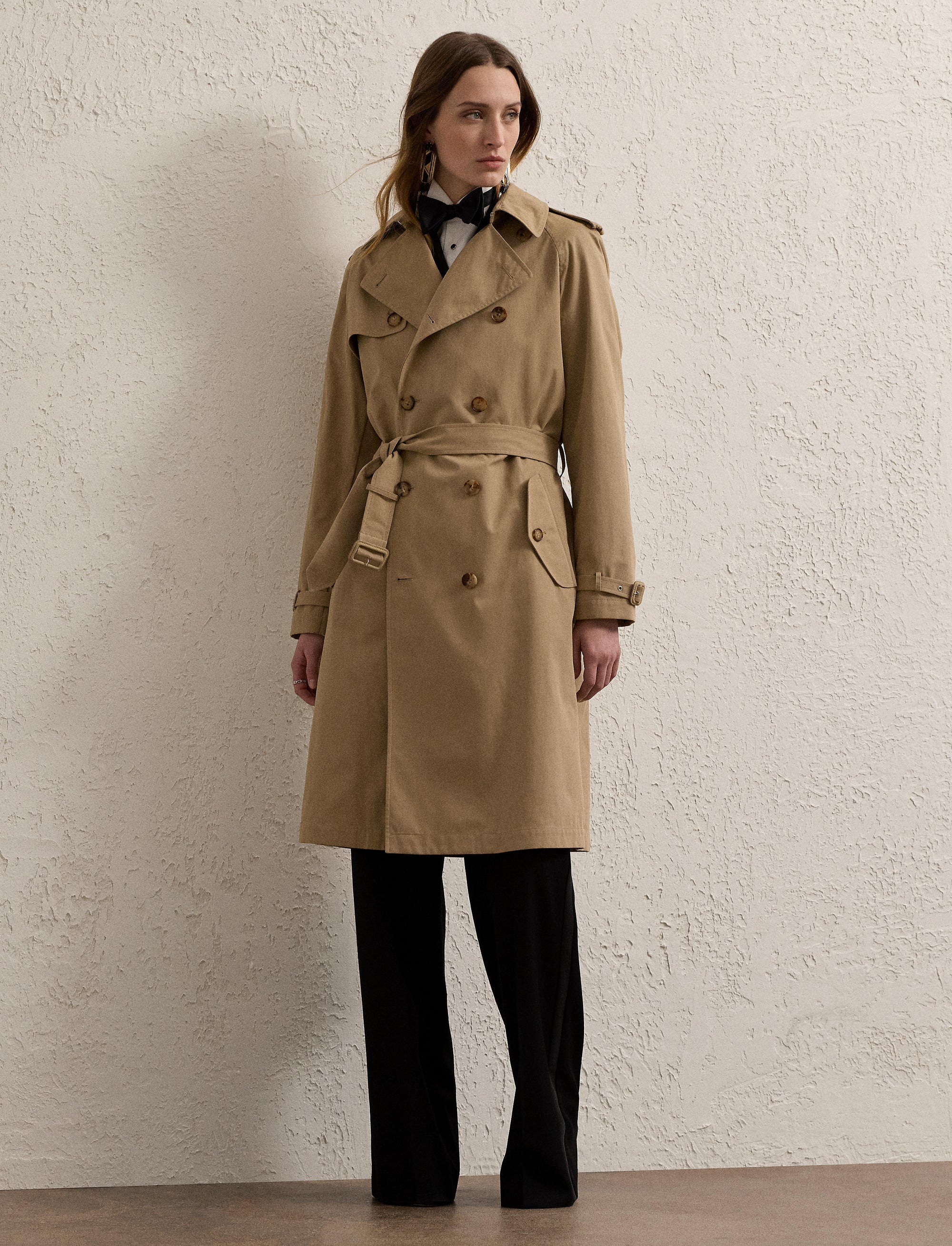 Trench-coat Niles en sergé de coton - Icon Tan
